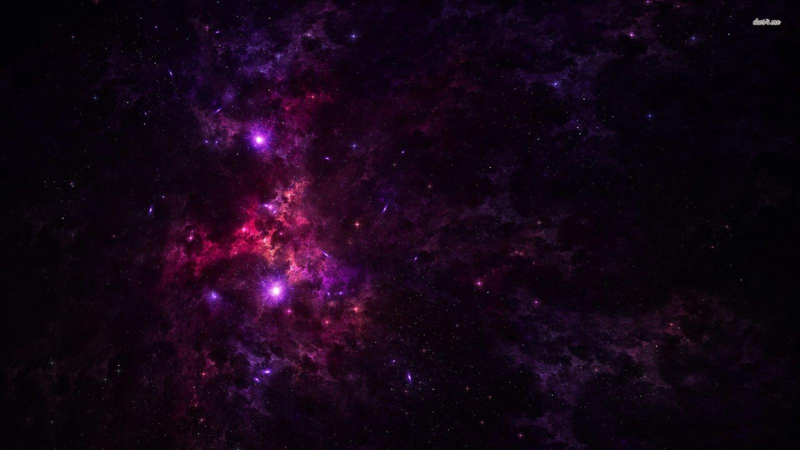 1920x1080 Red nebula near the purple lights wallpaper - Space wallpapers - #44788