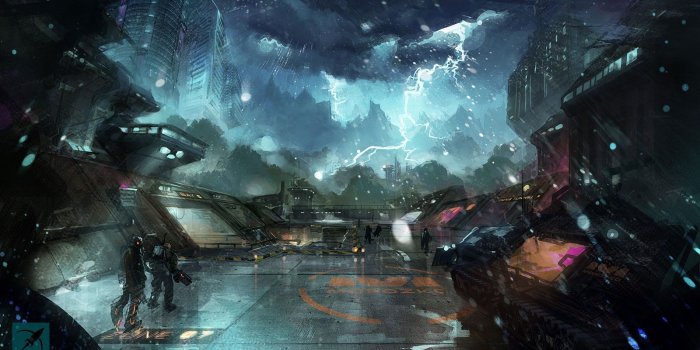 1600x900 25+ Sci-Fi Art Computer Wallpapers - Download at WallpaperBro