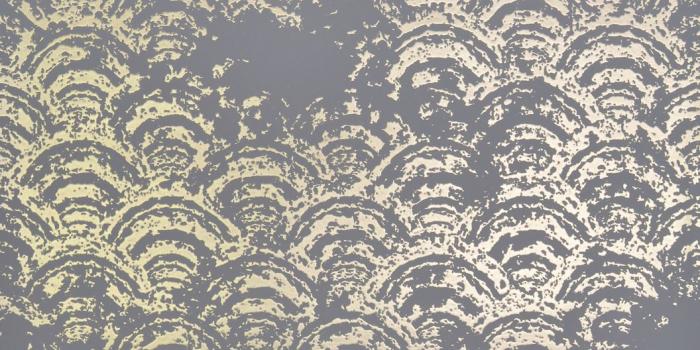 1056x1280 York Wallcoverings NW3597 Modern Metals Eclipse Wallpaper Grey/Gold