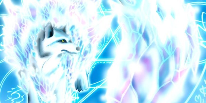 846x1215 Anime Ice Wolf With Wings | Mobile Wallpapers