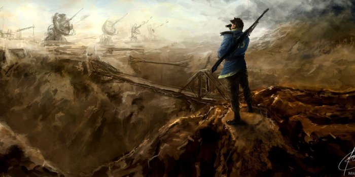 1379x580 Fallout Dump O' Wallpapers : Concept art or fan art, its here