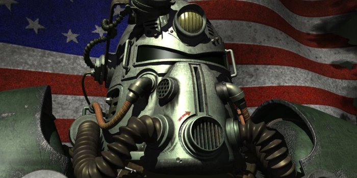 1024x768 Fallout (1997) promotional art - MobyGames