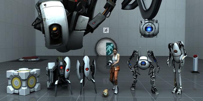 1920x1080 portal 2 game characters hd widescreen wallpaper / games backgrounds