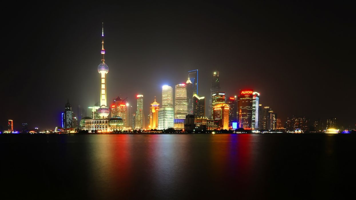 1245x700 Shanghai night lights wallpaper | 3072x1728 | 147035 | WallpaperUP