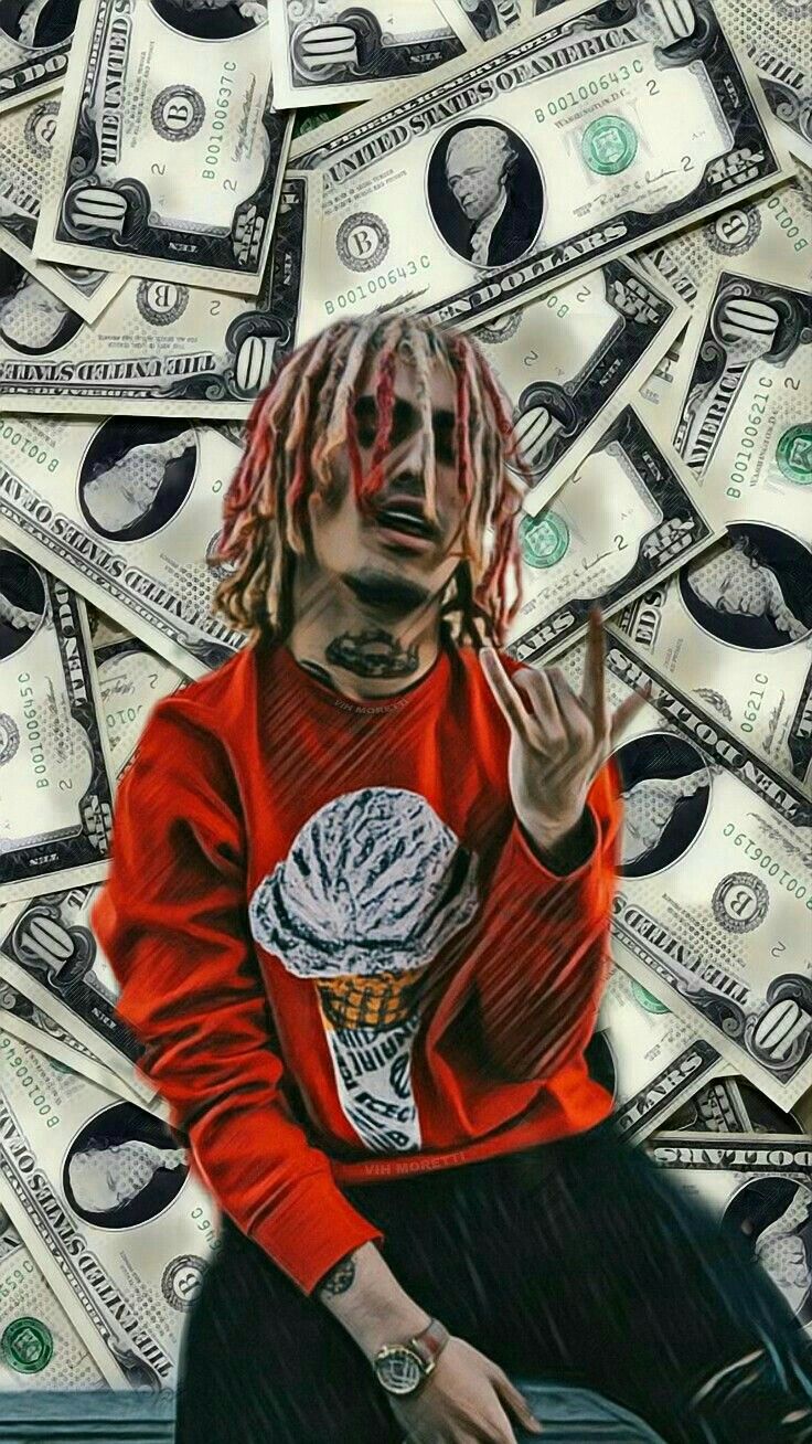 736x1308 Lil Pump | Cute | Papel de parede rap, Papel de parede supreme e