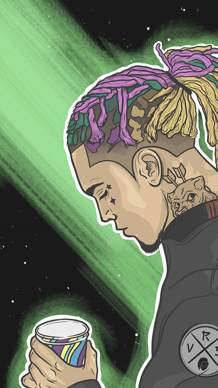 750x1334 Lil pump | Wallpapers | Papel de parede para telefone, Papel de