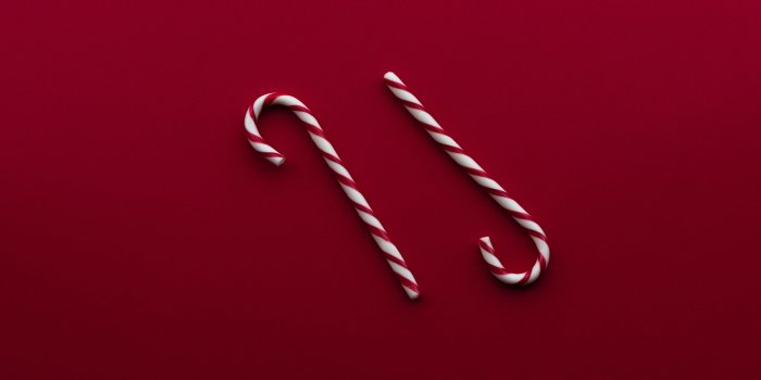 5120x2160 Christmas Candy Canes Red Background ❤ 4K HD Desktop Wallpaper for