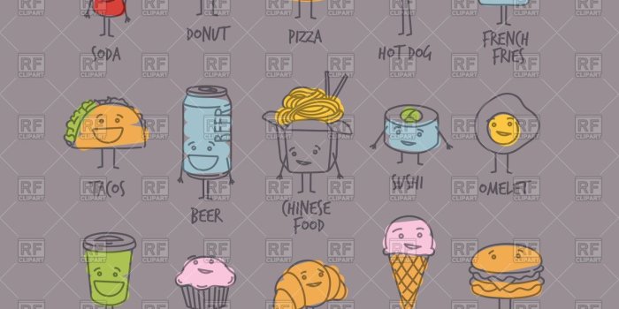 1200x1194 Cartoon Food Wallpapers