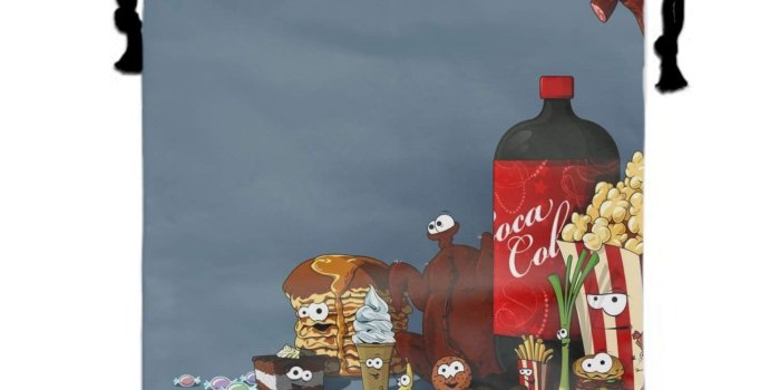 1500x1500 Amazon.com | 3D Print Funny Cartoon Food Wallpaper Bag Women Fashion