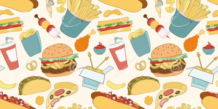 1300x1390 Best Cartoon fast food and snack illustration Wallpapers (8 + Images)
