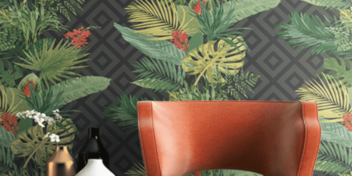 994x1228 Tropical Oasis Stripe Wallpaper in 2019 | Products | Striped