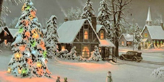 1024x768 Christmas Scene - Christmas Wallpaper (9272952) - Fanpop