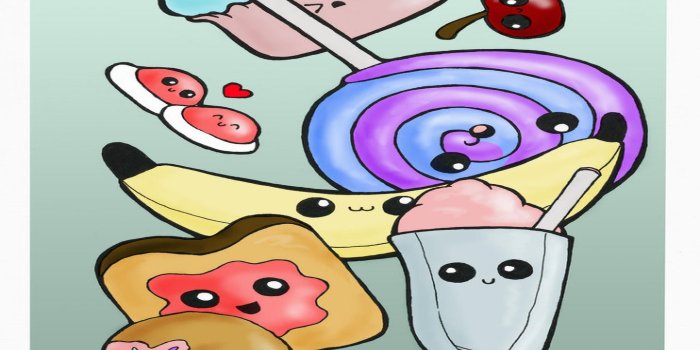 2800x2100 Cartoon Food Wallpapers