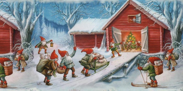 1366x768 Classic Christmas Wallpaper – Merry Christmas And Happy New Year 2018