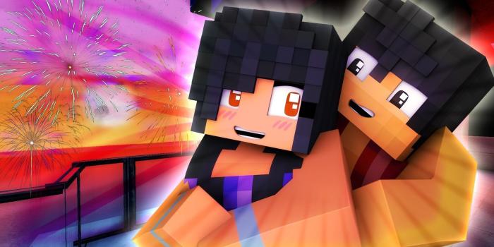 1920x1080 18 Aphmau Love Paradise - Aphmau And Aaron Mystreet Free Wallpaper