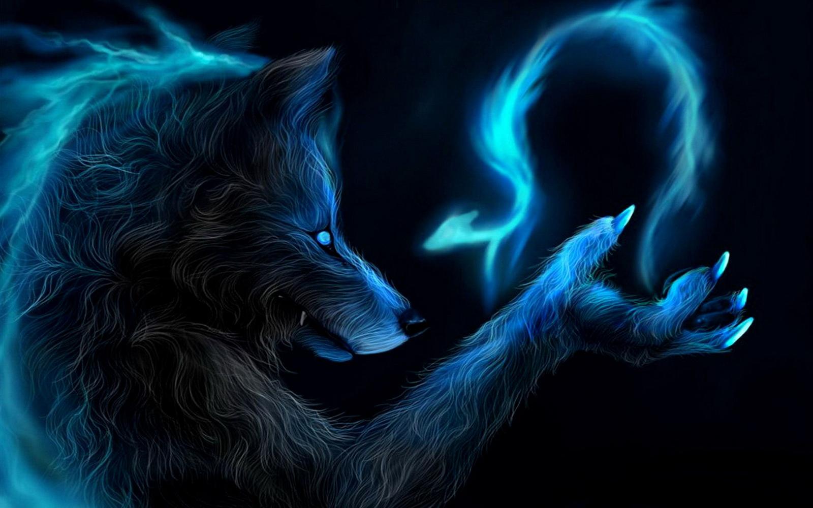 2560x1600 Blue Led Werewolf Wallpaper | WallpaperLepi
