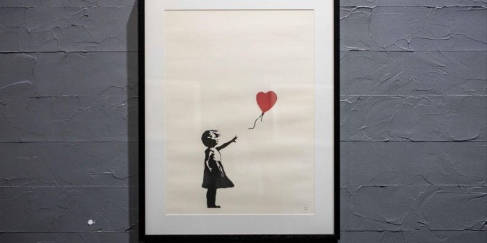 1920x1080 Banksy's Iconic 'Girl with Balloon' Artwork Self-Destructs Moments