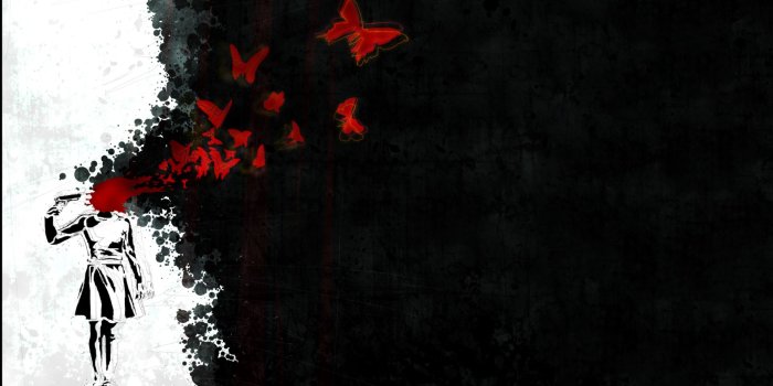 1920x1080 Banksy - Butterfly Girl (1920*1080) : wallpaper