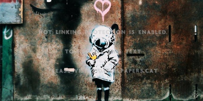 1440x900 banksy diver girl graffiti art melbourne