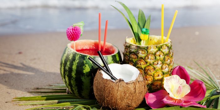 3840x2160 Download 3840x2160 Cocktail, Watermelon, Pineapple, Beach, Tropical