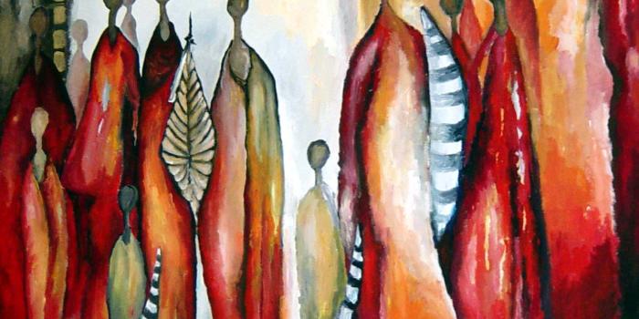 1414x1425 African Art Wallpapers