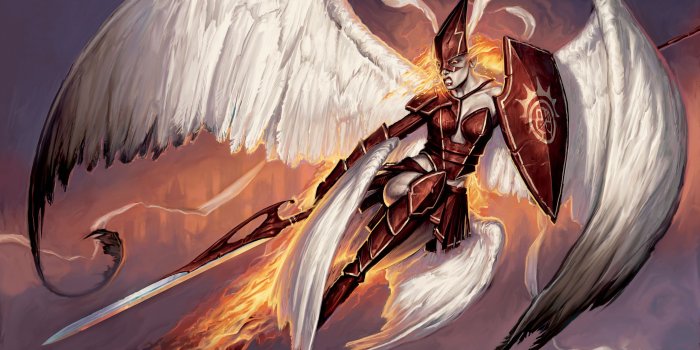 2560x1600 Fantasy Art Angel with Sword widescreen wallpaper