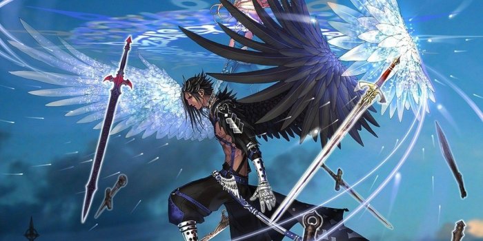 1600x1200 Best 49+ Male Angel with Sword Art Wallpaper on HipWallpaper