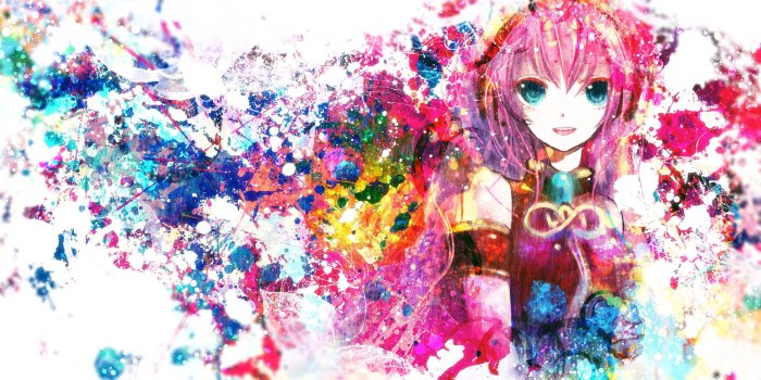 3200x1800 wallpaper, anime girl, Wrist, Trumpet, Megurine Luka, anime