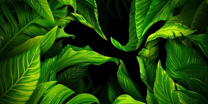 1400x1981 Puma Jungle on Behance | Art in 2019 | Leaves, Garden flags, Plant