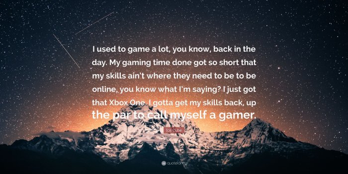 3840x2160 Ice Cube Quote: “I used to game a lot, you know, back in the day. My