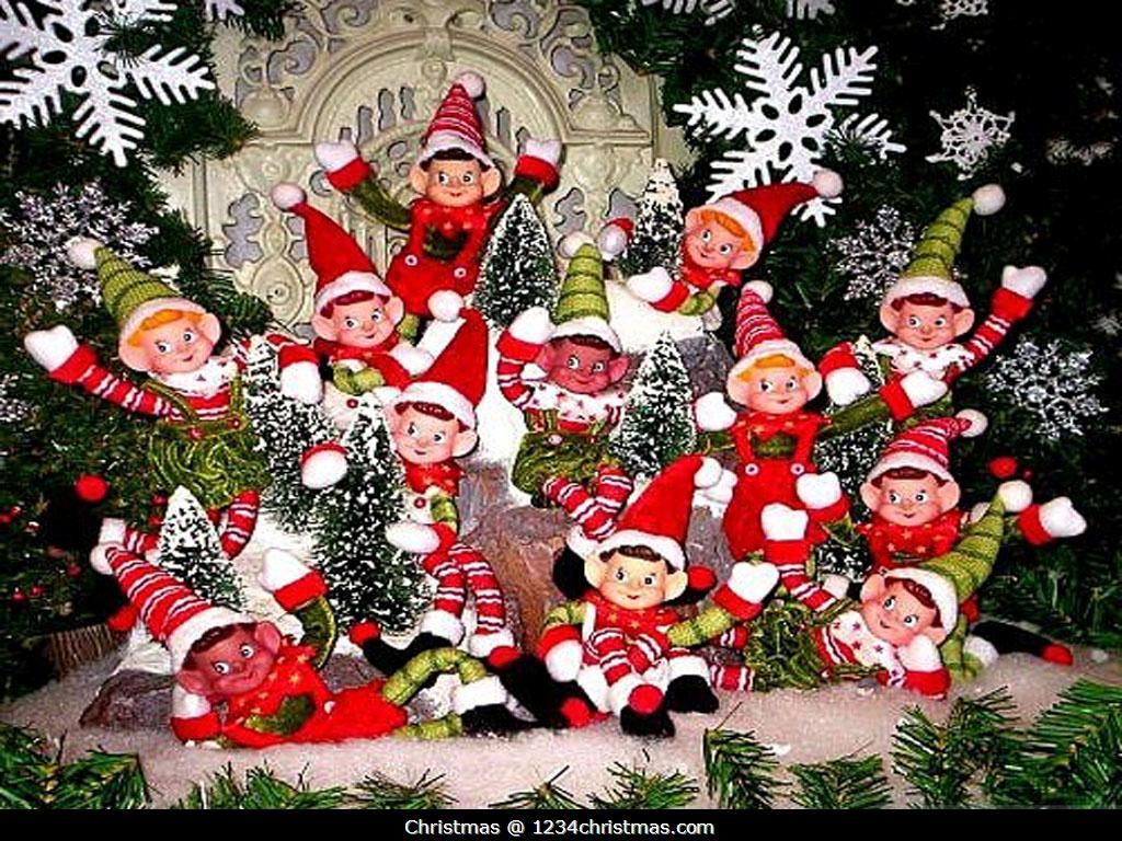 1024x768 Christmas Elves Wallpapers