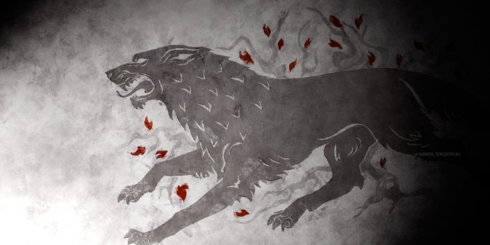 1920x1080 Game of Thrones, sigil, fan art, HBO, House Stark, Song of Ice and