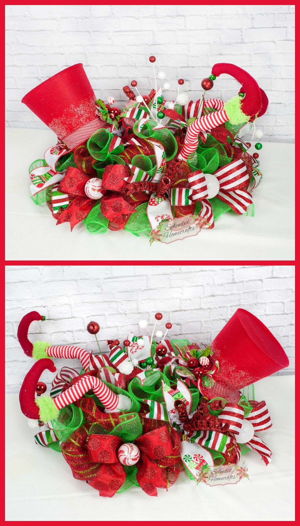 1200x2100 Christmas Decorated Top Hats - Onvacations Wallpaper | Wreath