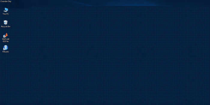 1366x768 Default Windows 10 Wallpaper is filled with dots with blue