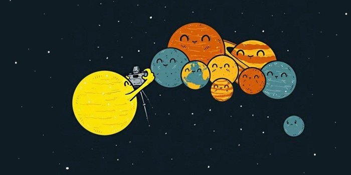 1242x2208 Planets Cute Illustration Space Art Android wallpaper - Android HD