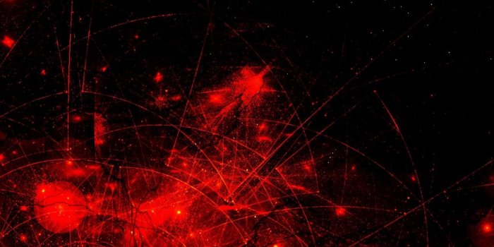 1280x1024 Download wallpaper 1280x1024 abstraction, red, black, universe