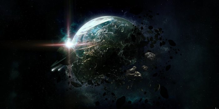 2560x1440 Space, Stars, Debris,art, Wallpaper, Free Vectors Planet, Asteroids