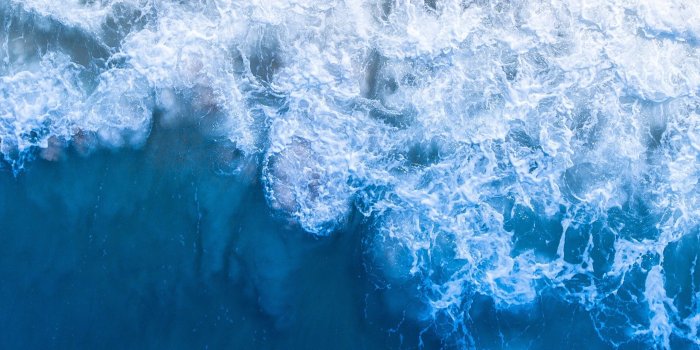3840x1080 Blue Ocean Aesthetic Background Wallpapers | The Soccer Walls
