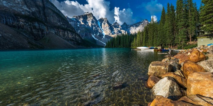 2880x1620 Canada Park Lake Mountains Scenery Forests Banff ❤ 4K HD Desktop