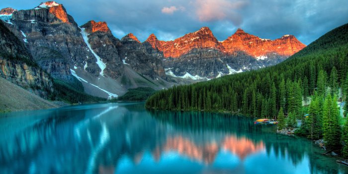 3840x2160 Banff, Canada, Moraine Lake, valley, Canada, North HD wallpaper