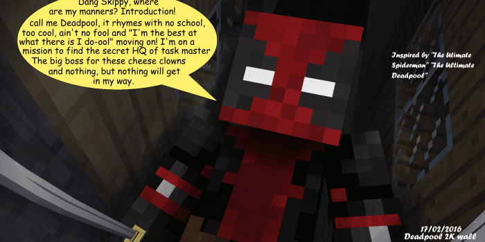 2048x1152 Wallpaper] Call me Deadpool - Wallpapers and art - Mine-imator forums