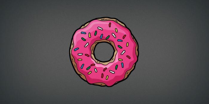 1332x850 Wallpaper food, the simpsons, donut, Homer images for desktop