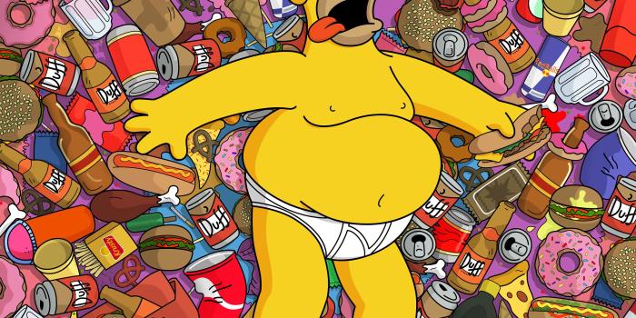 2560x2560 beers, food, ice cream, bottles, pizza, Homer Simpson, donuts
