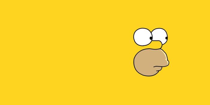 1920x1080 Homer Simpson, Homer Simpson, minimalism, yellow HD wallpaper