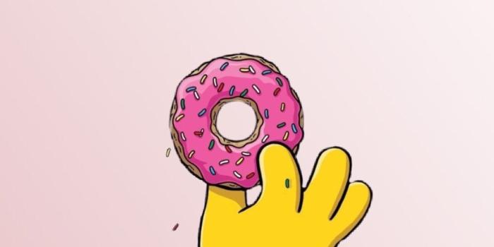 1023x1536 freetoedit simpsons homer donut pink wallpaper...