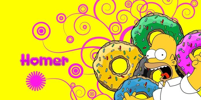 1280x800 Homer Simpson Donut Extravaganza