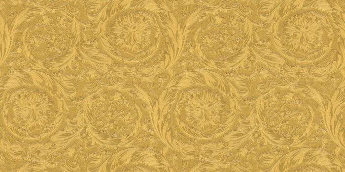 1000x1000 Barocco Metallics Motif Wallpaper Gold