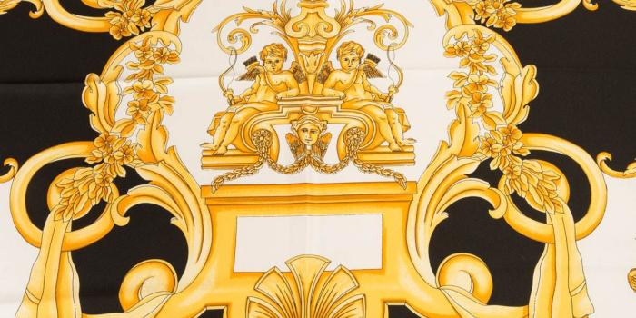 1200x1600 Versace - Baroque print silk scarf - scarves - IFO1401IT02271I7730