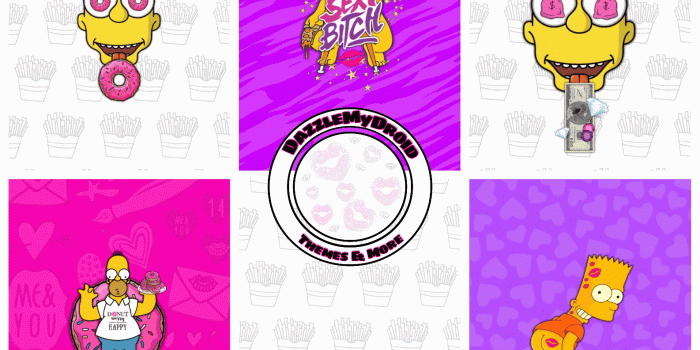 1586x1586 Dazzle my Droid: Simpsons v.4 Wallpapers