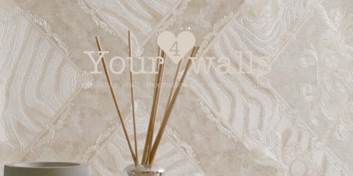 1500x1500 Versace Animal Plaid | Designer Animal Skin Effect Wallpaper in Cream &  Beige